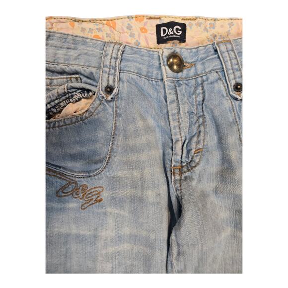 Vintage Women's Dolce & Gabbana Y2K Style Distressed Jeans - Picture 5 of 10